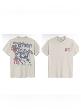 Men's Kentucky Derby Short Sleeve Graphic T-Shirt - Off-White